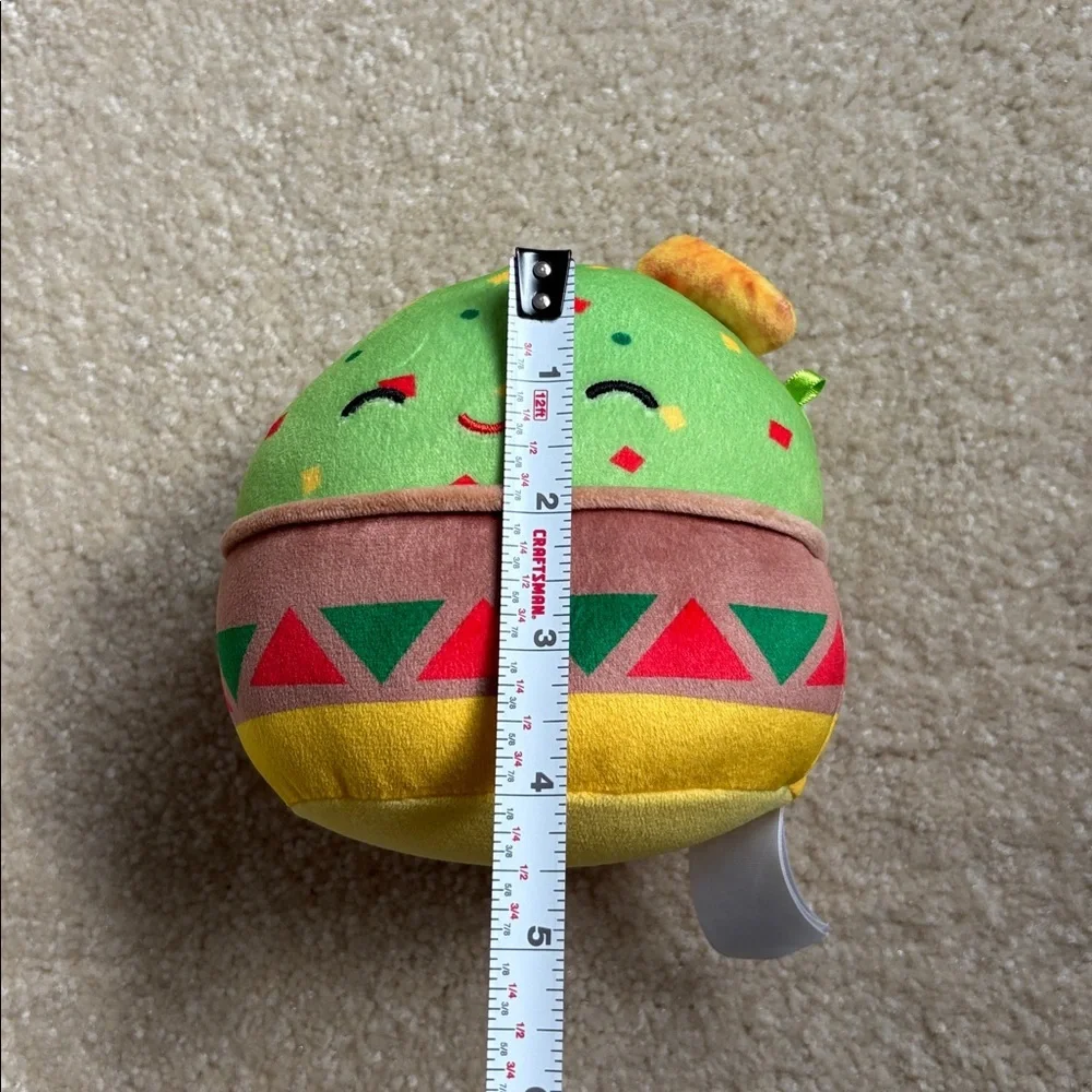 Squishmallows Gideon Guacamole and Chips Plush Toy Green Stuffed Toy 5”
